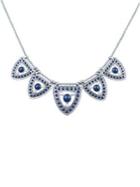 Lucky Brand Milagro Indigo Ranch Faux Pearl & Crystal Collar Necklace
