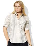 Lauren Ralph Lauren Cotton Roll-sleeve Shirt