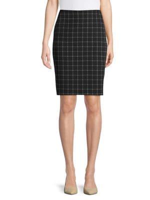 Jones New York Geometric-print Pencil Skirt