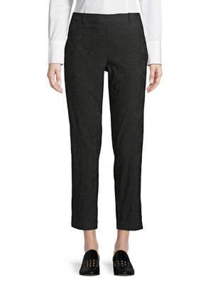 Lord & Taylor Comfort Kelly Jaquard Print Pant