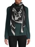Karl Lagerfeld Paris Colorblock Frayed Scarf