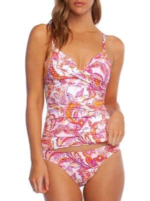 Lauren Ralph Lauren Paisley-print Tankini Top