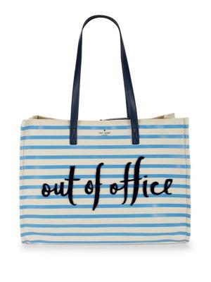 Kate Spade New York California Dreaming Out Of Office Striped Tote