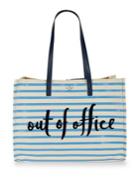 Kate Spade New York California Dreaming Out Of Office Striped Tote