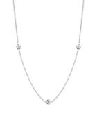 Roberto Coin Diamond And 18k White Gold Scatter Necklace