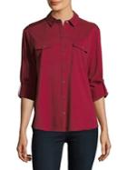 Tommy Bahama Costa Jersey Cotton Button-down Shirt