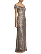 Tadashi Shoji Lace Floor-length Gown