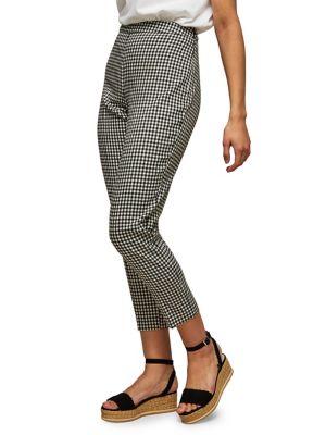 Miss Selfridge Gingham-print Trousers