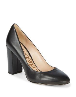 Sam Edelman Stillson Leather Block Heel Pumps