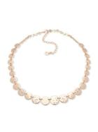 Ak Anne Klein Goldtone And Glass Stone Collar Necklace
