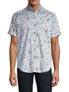 Robert Graham Calico Stretch Cotton Floral Shirt