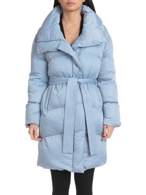 Avec Les Filles Water-resistant Midi Wrap Puffer