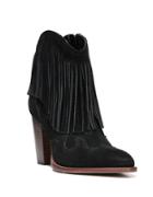 Sam Edelman Benjie Fringed Suede Booties