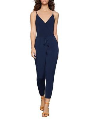 Bcbgeneration Drawstring Surplice Ankle Jumpsuit