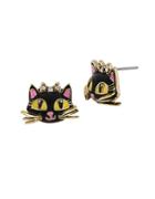 Betsey Johnson Cat Stud Earrings