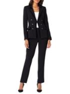 Tahari Arthur S. Levine Velvet Trim Military Pant Suit
