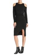 Donna Karan Cold Shoulder Slit Dress