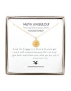 Dogeared Love Life 14k Goldplated Heart Pendant Necklace