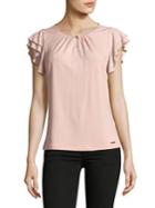 Ivanka Trump Flutter Sleeve Top