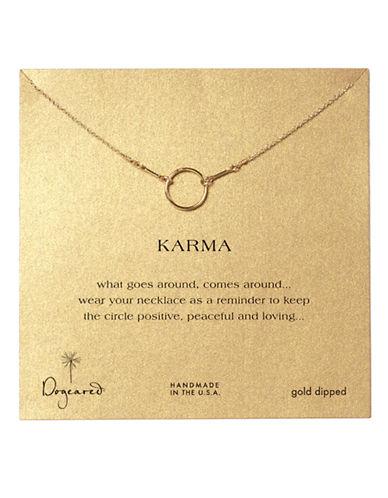 Dogeared Gold Dipped Karma Necklace