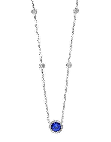 Effy Diamond & 14k White Gold Necklace