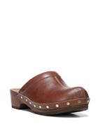Dr. Scholl's Original Leather And Wooden Mules