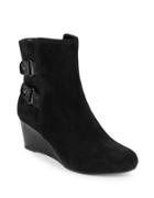 Bandolino Ariona Suede Wedge Ankle Boots