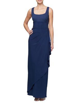 Alex Evenings Two-piece Empire Evening Gown And Bolero