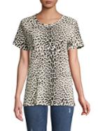 Chaser Leopard-print Cotton Top
