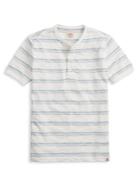Brooks Brothers Red Fleece Striped Cotton Tee
