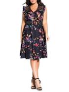 City Chic Plus Sensai Vintage Dress