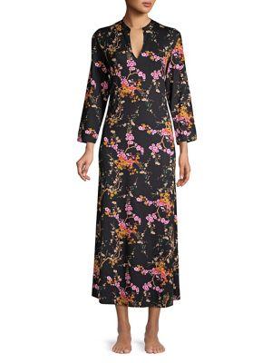 N Natori Winter Blossom Printed Caftan