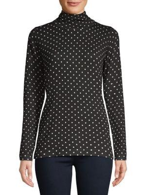 Context Mini-dot Turtleneck Sweater