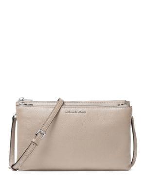 Michael Michael Kors Leather Double-zip Crossbody Bag