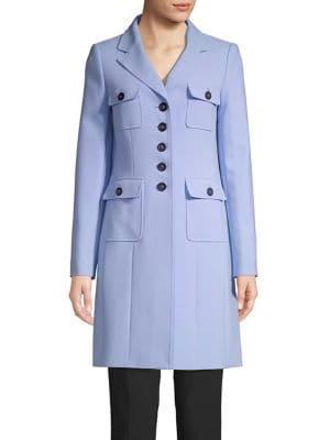 Karl Lagerfeld Paris Button Front Topper Jacket