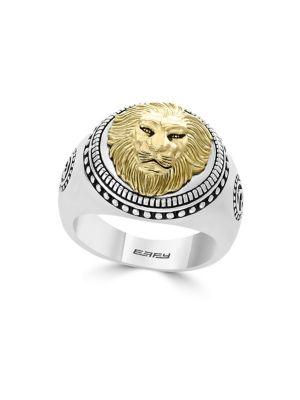 Effy Gento Lion Sterling Silver Band Ring