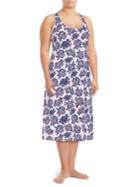 Lord & Taylor Floral Printed Pima Cotton Dress