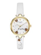 Kate Spade New York Holland Goldtone And Leather-strap Watch