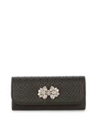 Adrianna Papell Woven Satin Clutch