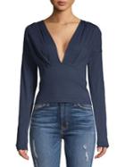 Free People Classic Deep V-neck Top