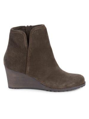 Rockport Hollis Suede Wedge Boots