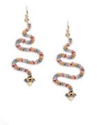 Kate Spade New York Spice Things Up Pave Snake Earrings