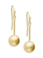 Shade Goldtone Chain And Bead Linear Earrings
