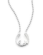 Alex Woo Sterling Silver Horseshoe Necklace