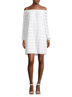 Michael Michael Kors Lace Off-the-shoulder Day Dress