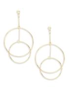 Design Lab Lord & Taylor Double Circle Drop Earrings
