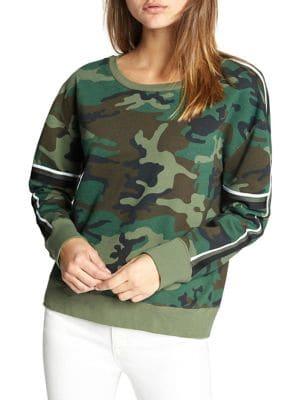 Sanctuary Backtrack Camo Fleece Sweatshirt