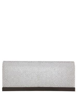 Nina Hartford Faux Pearl And Crystal Satin Clutch