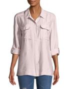 Two By Vince Camuto Spread Collar Button-down Shirt