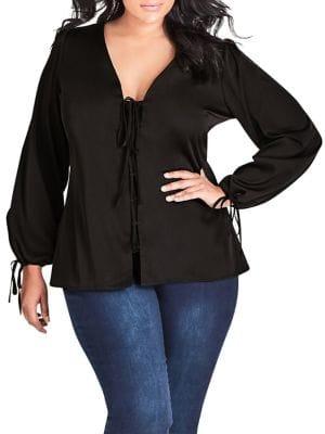 City Chic Plus Femme Fatale Top